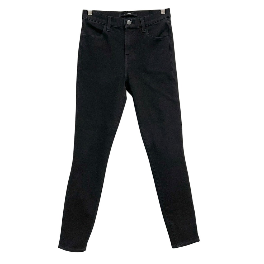 J Brand Alana High Rise Skinny Jeans Womens 25 Black Sonnet Dark Academia Sleek
